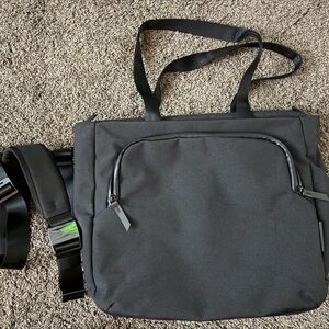 Gently USED Alpaka Bravo Tote Black Weatherproof Messenger Laptop Travel Bag